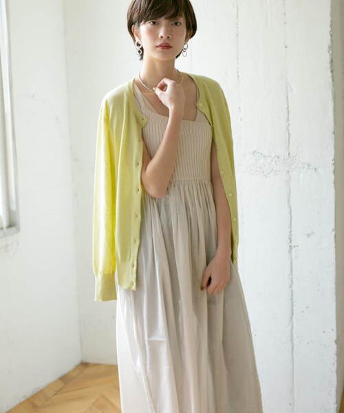 KBF（ケイビーエフ）の「ニットドッキングアシメワンピース（その他・レディース・BLACK/GREIGE/ICE GRAY・one）」の2枚目の写真