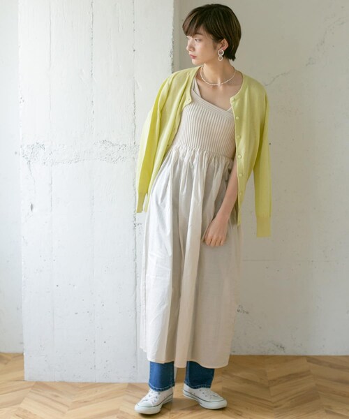 KBF（ケイビーエフ）の「ニットドッキングアシメワンピース（その他・レディース・BLACK/GREIGE/ICE GRAY・one）」の6枚目の写真