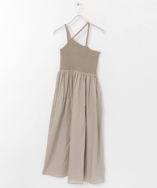 KBF（ケイビーエフ）の「ニットドッキングアシメワンピース（その他・レディース・BLACK/GREIGE/ICE GRAY・one）」の16枚目の写真