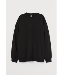 H&M - オーバーサイズスウェットシャツ - ブラック