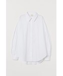 H&M | H&M - ポプリンシャツ - ホワイト(襯衫)