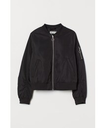 H&M | H&M - フライトジャケット - ブラック(ダウンジャケット/コート)