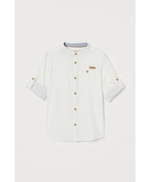 H&M | H&M - グランドファーザーシャツ - ホワイト(シャツ/ブラウス)