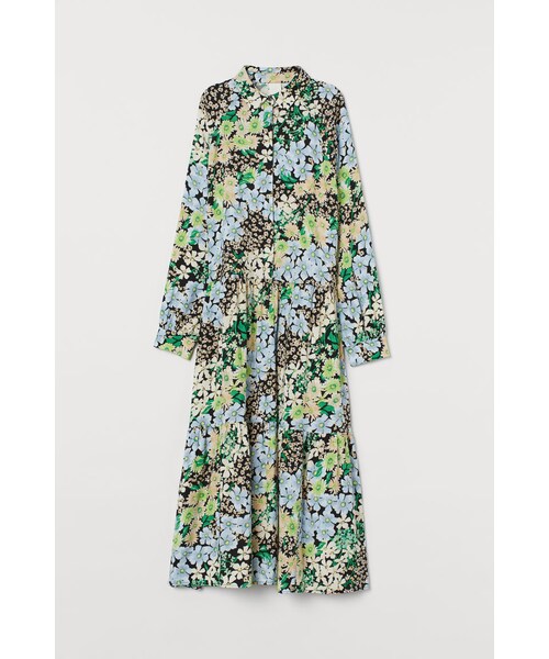 H M エイチ アンド エム の H M 襟付きワンピース ブラック ワンピース Wear