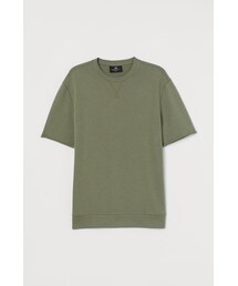 H&M | H&M - 半袖スウェットトップス - グリーン(スウェット)