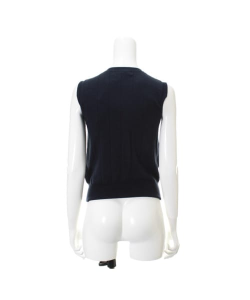 31 Sons de mode（トランテアン　ソン　ドゥ　モード）の「★新作★ネックビジュークルーネックノースリーブプルオーバー《予約アイテム》（ニット・プルオーバー・レディース・ブラック/オフホワイト/ピンク/ネイビー・３６）」の7枚目の写真