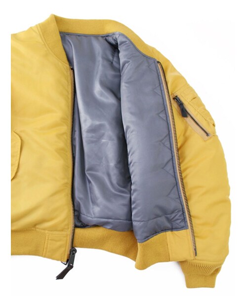 AVIREX(アヴィレックス)の「LADIES MA-1 LIGHT ZONE(ジャケット/アウター・レディース・BLACK/NAVY/YELLOW/SAGE・S/M)」の14枚目の写真