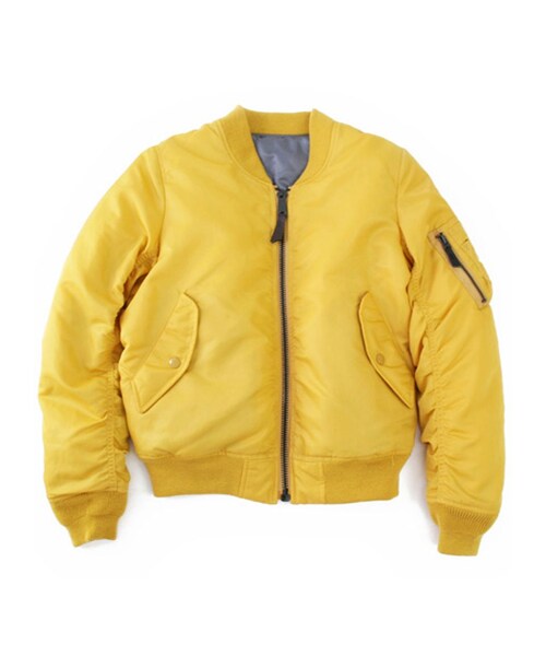 AVIREX(アヴィレックス)の「LADIES MA-1 LIGHT ZONE(ジャケット/アウター・レディース・BLACK/NAVY/YELLOW/SAGE・S/M)」の12枚目の写真