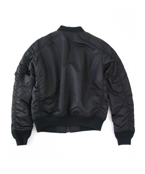 AVIREX(アヴィレックス)の「LADIES MA-1 LIGHT ZONE(ジャケット/アウター・レディース・BLACK/NAVY/YELLOW/SAGE・S/M)」の3枚目の写真