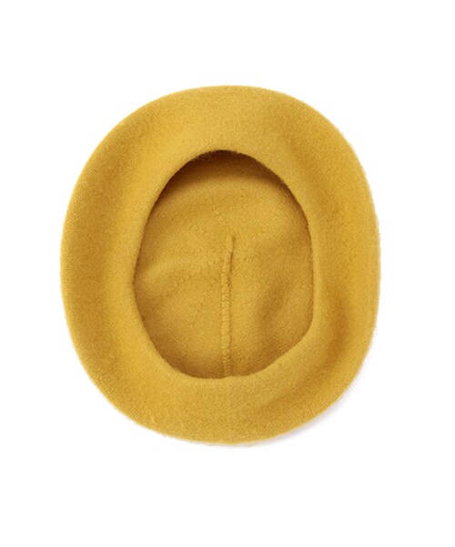 DOUBLE NAME（ダブルネーム）の「ウール無地ベレー帽（ファッション雑貨・ブラック/ネイビー/カーキ/ベージュ/カラシ・FREE）」の7枚目の写真