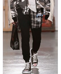ミハラヤスヒロ　ドッキングシャツパンツ Maison MIHARA YASUHIRO 24-25AW ドッキングシャツスタイリング