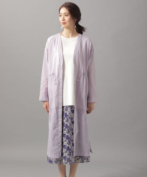 Andemiu(アンデミュウ)の「シアードロストガウン(ジャケット/アウター・グレージュ/ブラウン/ラベンダー)」の7枚目の写真