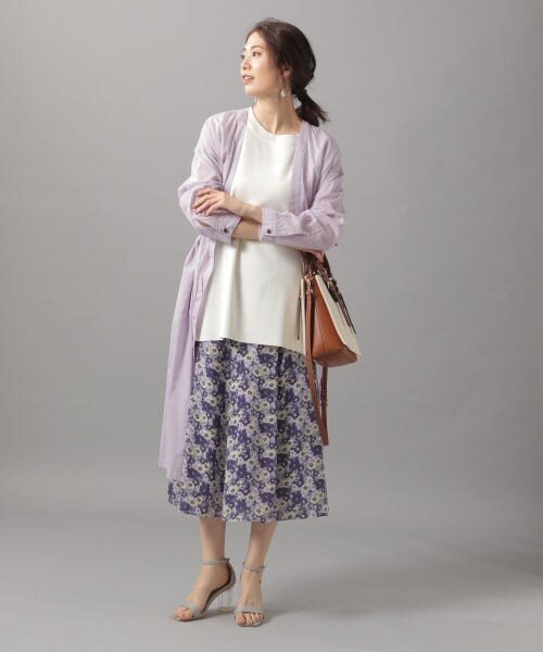 Andemiu(アンデミュウ)の「シアードロストガウン(ジャケット/アウター・グレージュ/ブラウン/ラベンダー)」の5枚目の写真