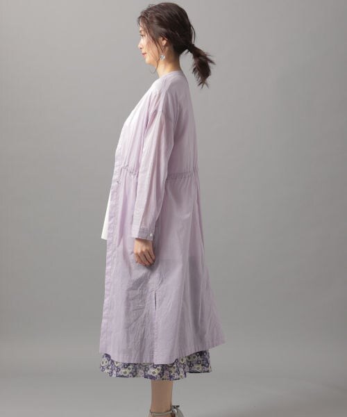 Andemiu(アンデミュウ)の「シアードロストガウン(ジャケット/アウター・グレージュ/ブラウン/ラベンダー)」の8枚目の写真