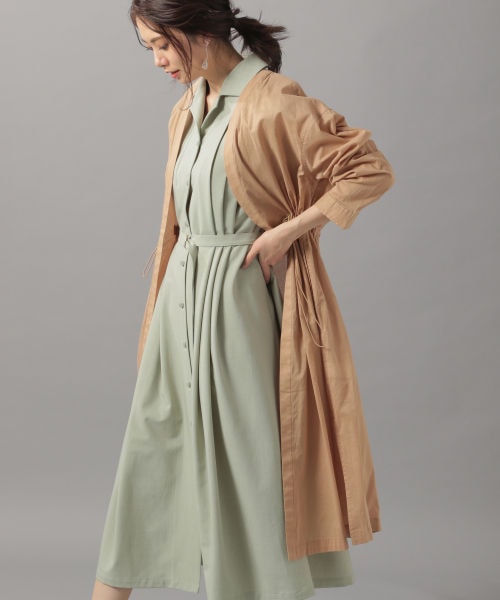 Andemiu(アンデミュウ)の「シアードロストガウン(ジャケット/アウター・グレージュ/ブラウン/ラベンダー)」の2枚目の写真