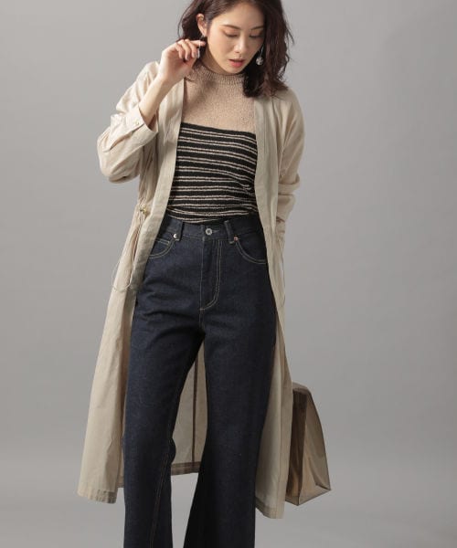 Andemiu(アンデミュウ)の「シアードロストガウン(ジャケット/アウター・グレージュ/ブラウン/ラベンダー)」の1枚目の写真