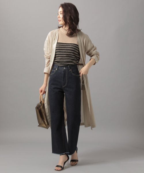 Andemiu(アンデミュウ)の「シアードロストガウン(ジャケット/アウター・グレージュ/ブラウン/ラベンダー)」の4枚目の写真