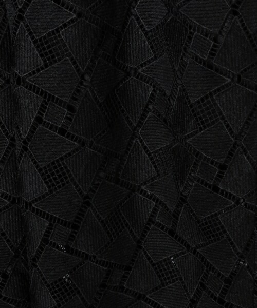 JEANASIS(ジーナシス)の「スカラップソウレースパンツ(パンツ・オフホワイト()/ブラック())」の10枚目の写真