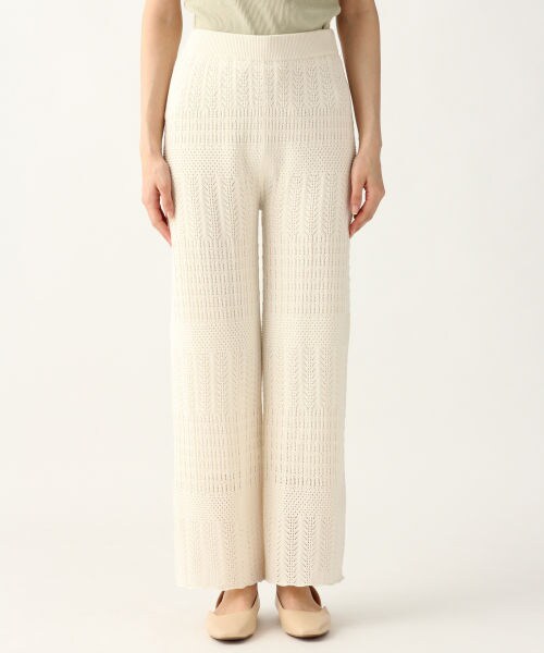 A part by（アパートバイ）の「スカシアミニットパンツ/WEB先行予約（パンツ・ナチュラル/ブラック/ベージュ）」の8枚目の写真