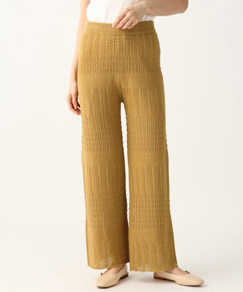 A part by（アパートバイ）の「スカシアミニットパンツ/WEB先行予約（パンツ・ナチュラル/ブラック/ベージュ）」の3枚目の写真