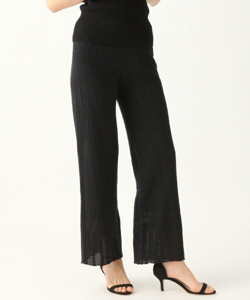 A part by（アパートバイ）の「スカシアミニットパンツ/WEB先行予約（パンツ・ナチュラル/ブラック/ベージュ）」の2枚目の写真