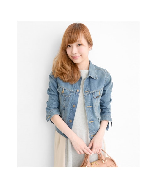 URBAN RESEARCH ROSSO WOMEN（アーバンリサーチ　ロッソ）の「ROSSO×Lee　Denim Jacket（ジャケット/アウター・レディース・INDIGO/LIGHT.INDIGO・FREE）」の4枚目の写真