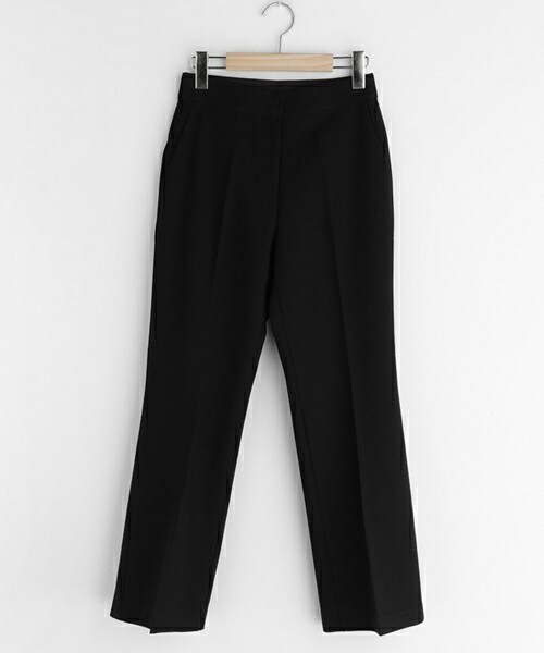 DHOLIC（ディーホリック）の「シークレットゴムハイウエストスラックス（スラックス・レディース・ホワイト/ブラック/グレー・S/M/L）」の2枚目の写真