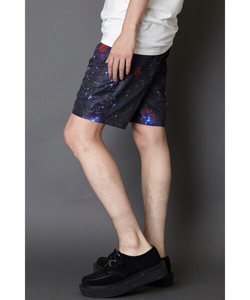 PUBLIC EYES（パブリックアイズ）の「グラフィックショートパンツ”PE-71"/BLACK（パンツ・メンズ・その他・S/M）」の2枚目の写真