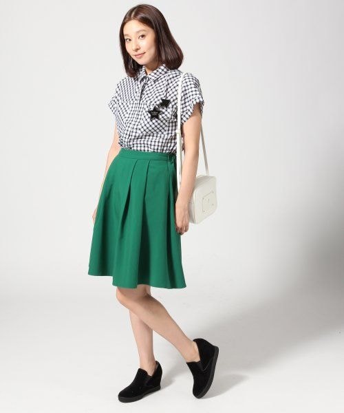 LEPSIM(レプシィム)の「【NEW ARRIVAL】TR/Aラインフレアスカート(スカート・レディース・アイボリー/ブラック/グレー/グリーン・M/L)」の8枚目の写真