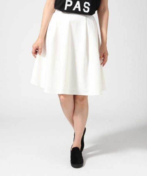 LEPSIM(レプシィム)の「【NEW ARRIVAL】TR/Aラインフレアスカート(スカート・レディース・アイボリー/ブラック/グレー/グリーン・M/L)」の1枚目の写真