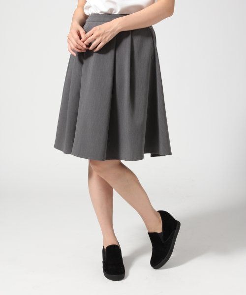 LEPSIM(レプシィム)の「【NEW ARRIVAL】TR/Aラインフレアスカート(スカート・レディース・アイボリー/ブラック/グレー/グリーン・M/L)」の3枚目の写真