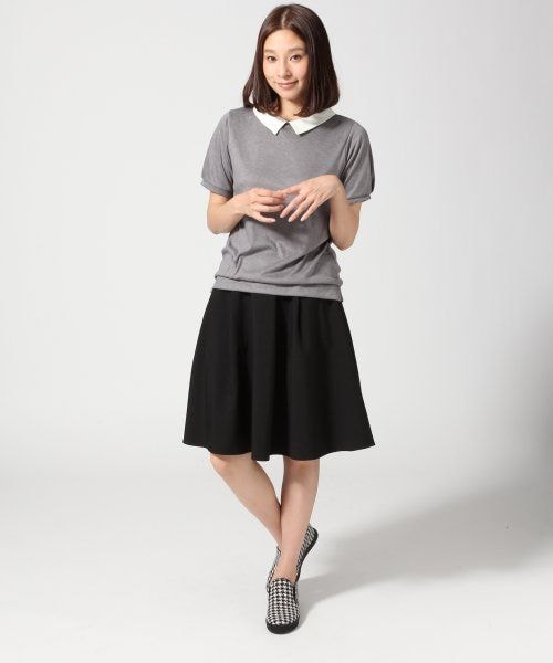 LEPSIM(レプシィム)の「【NEW ARRIVAL】TR/Aラインフレアスカート(スカート・レディース・アイボリー/ブラック/グレー/グリーン・M/L)」の9枚目の写真