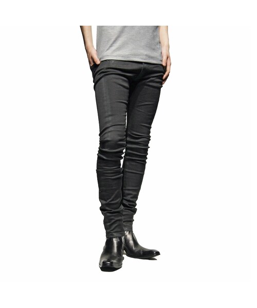 GalaabenD（ガラアーベント）の「スーパーストレッチデニムシームコーティエングパンツ（デニムパンツ・メンズ・ブラック・S/M/L）」の5枚目の写真