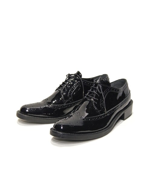 GalaabenD（ガラアーベント）の「エナメルシューズ（ドレスシューズ・メンズ・ブラック・S(25cm~25.5cm)/M(26cm~26.5cm)）」の2枚目の写真
