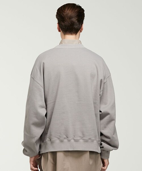 LIDNM(リドム)の「WIDE LOOSE SWEAT(スウェット・メンズ・グレー系・MEDIUM/LARGE)」の4枚目の写真