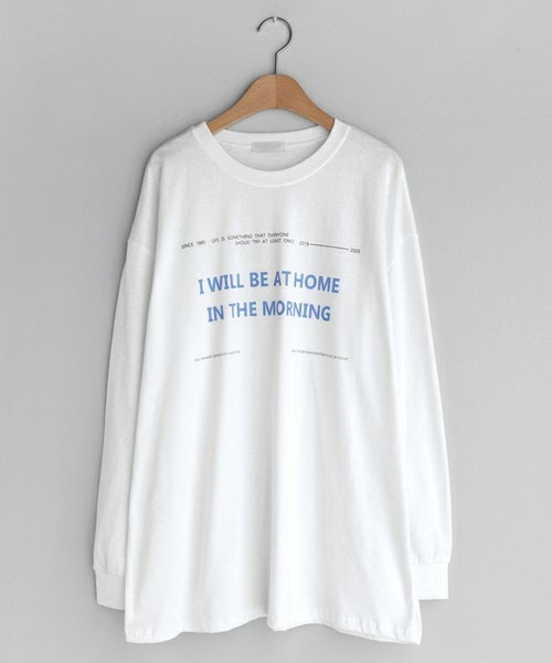 DHOLIC（ディーホリック）の「ラウンドネックレタリングTシャツ（Tシャツ/カットソー・レディース・グリーン/ホワイト/グレー・FREE）」の2枚目の写真