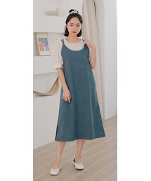 HOTPING | バッククロスビスチェロングワンピース(ワンピース)