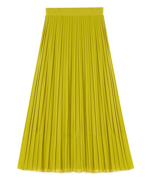 GRL（グレイル）の「プリーツロングスカート（スカート・レディース・オフホワイト/グレージュ/グリーン/イエロー・F）」の4枚目の写真