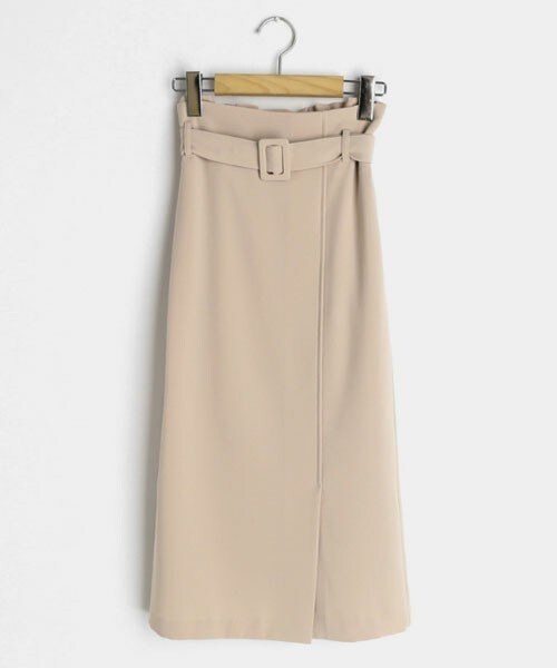 DHOLIC（ディーホリック）の「ベルト付Hラインスカート（スカート・レディース・ピンク/ブラック/ベージュ・S/M）」の3枚目の写真