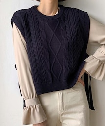 DHOLIC | サイドリボンベスト(ベスト)