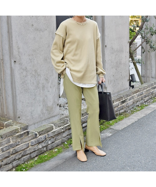 no brand（ノーブランド）の「フロントスリットカラーPT（その他パンツ・レディース・その他）」の2枚目の写真