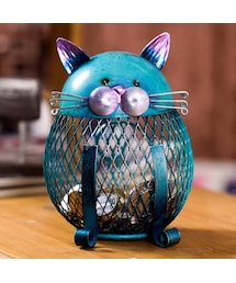 no brand（ノーブランド）の「Tooarts 猫 貯金箱 ボックス 金属製