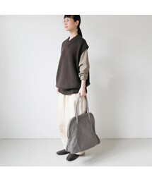 BUNT｜バント｜GRANDFATHER KNIT VEST　ニットベスト ｜19AW_KN03｜size 3｜BROWN