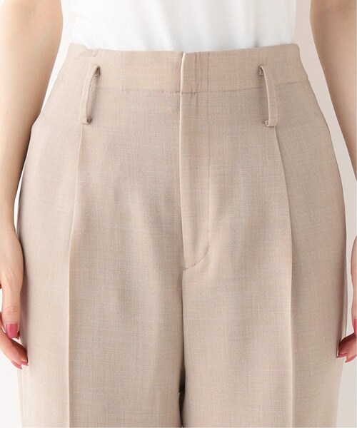 IENA(イエナ)の「ウールクレープ シャーククロップドパンツ◆(パンツ・ベージュ/34/在庫あり/36/38/40)」の9枚目の写真