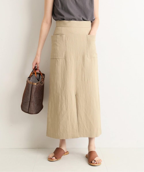 SLOBE IENA（スローブイエナ）の「リネン混サイドポケットタイト