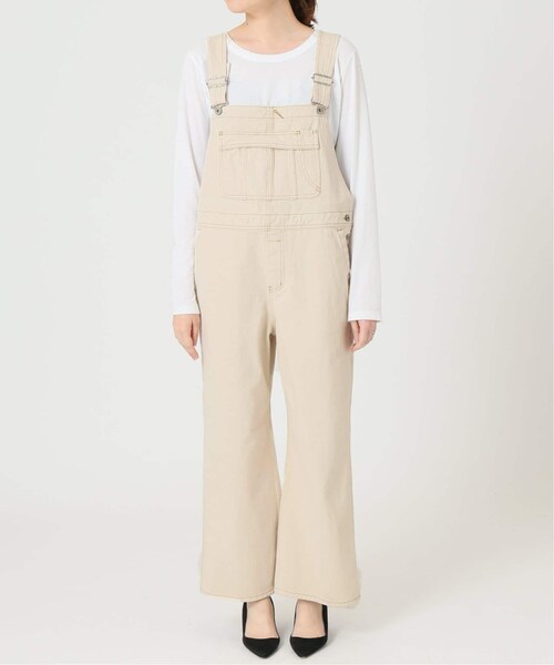 SLOBE IENA（スローブイエナ）の「LE DENIM Ecru BIGオーバーオール 
