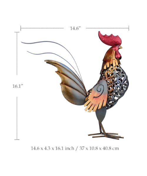 ビンテージ　アート　ニワトリ　人形　置物　インテリア　工芸品　美術品　A3453 ビンテージ アート ニワトリ 人形 置物 インテリア 工芸品 美術