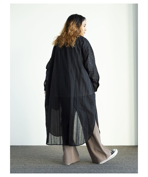 GARAGE OF GOOD CLOTHING（ガレージオブグッドクロージング）の「レース切り替えワンピース（ワンピース/ドレス・ホワイト/ブラック・F）」の3枚目の写真