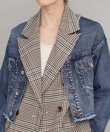 Ameri（アメリ）の「ベストレイヤードデニムジャケット（）」 - WEAR