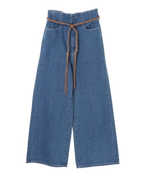 Green　Parks（グリーンパークス）の「・SUGAR SPOON ハイウエストデニムパンツ（パンツ・ブラック/インディゴ/ライトインディゴ・F）」の13枚目の写真